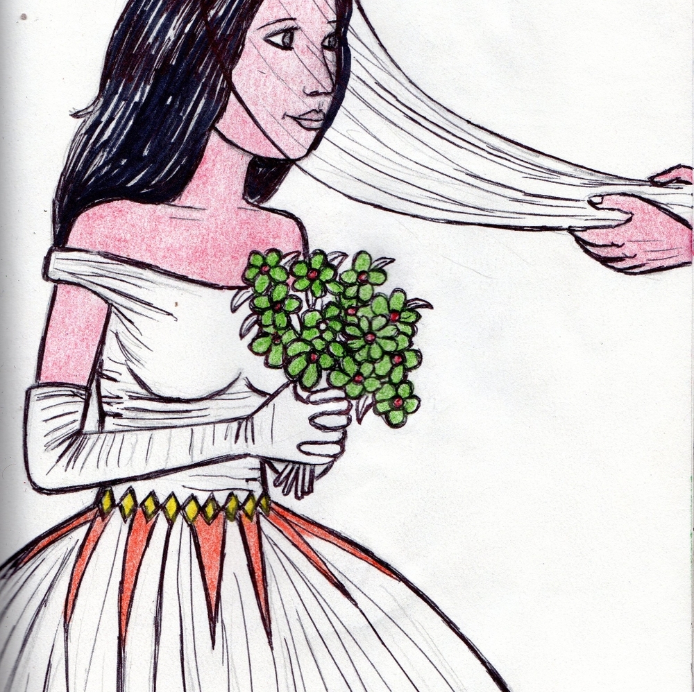 Home decor Art PRINT on paper"Bride to be"